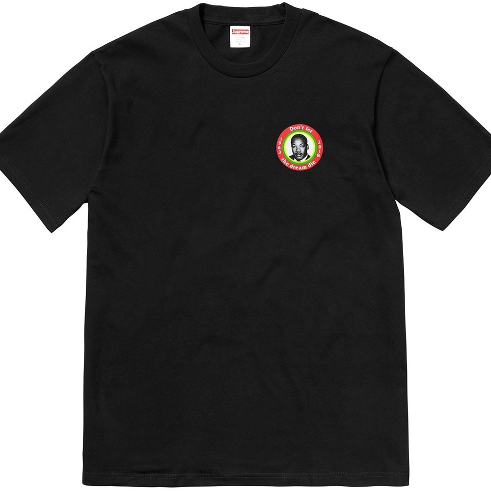 Supreme MLK black Tee size large